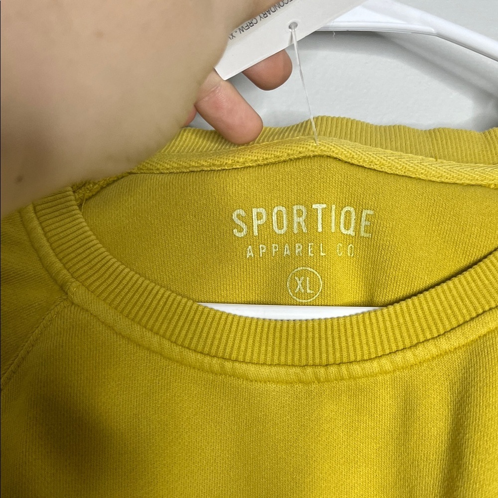 Yellow Sweatshirt with Red Graphic - Picture 3 of 4